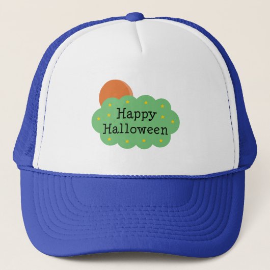 Halloween Moon Truckerkappe (Vorderseite)