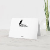 Halloween Moon und Cat Karte (Rückseite)