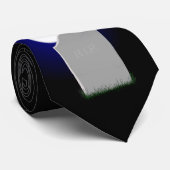 Halloween Moon und Grabstein Krawatte (Gerollt)