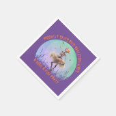 Halloween Moonlit Skies and Skeleton Vibes Serviette (Ecke)