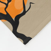 Halloween Moonlit Trees Fleecedecke (Ecke)