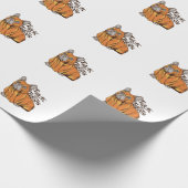 Halloween-Mopps Geschenkpapier (Ecke)