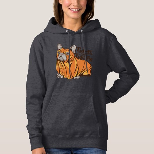 Halloween-Mopps Hoodie (Vorderseite)