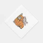 Halloween-Mopps Serviette (Ecke)