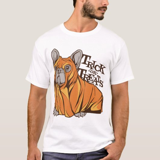 Halloween-Mopps T-Shirt (Vorderseite)