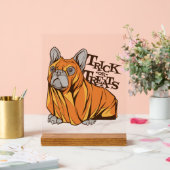 Halloween-Mops Acrylschild (Hochzeit)