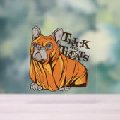 Halloween Mops Acrylschild (Neutral)
