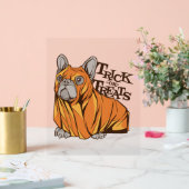 Halloween Mops Acrylschild (Hochzeit)