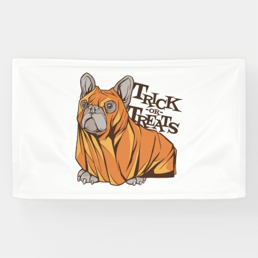 Halloween Mops Banner (Horizontal)