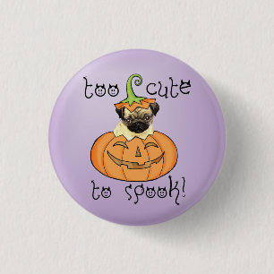 Halloween-Mops Button