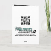 Halloween - Mops - Daisy Mae Karte (Rückseite)