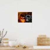 Halloween Mops Dog Poster (Küche)