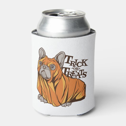 Halloween Mops Dosenkühler (Kanne Vorderseite)