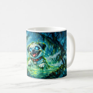 Halloween-Mops-Flussgeist-Kreatur Kaffeetasse
