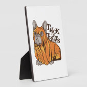Halloween-Mops Fotoplatte (Seite)
