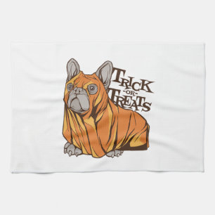 Halloween-Mops Geschirrtuch