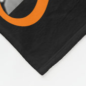 Halloween Mops in Jackolantern glückliches Hallowe Fleecedecke (Ecke)