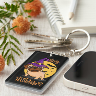 Halloween-Mops-Keychain Schlüsselanhänger