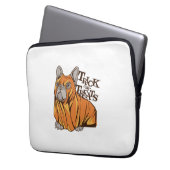 Halloween-Mops Laptopschutzhülle (Vorderseite Links)