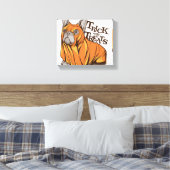 Halloween Mops Leinwanddruck (Insitu (Schlafzimmer))