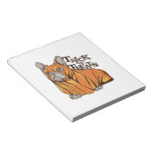 Halloween-Mops Notizblock (angewinkelt)