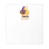 Halloween-Mops-Notizblock Notizblock (Vorderseite)