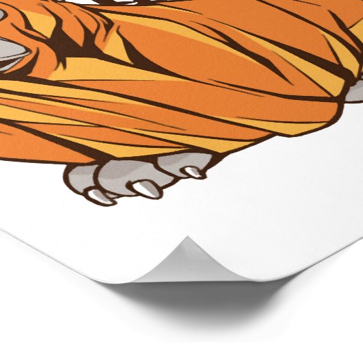 Halloween Mops Poster (Ecke)