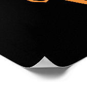 Halloween-Mops-Poster Poster (Ecke)