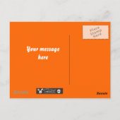 Halloween-Mops Postkarte (Rückseite)