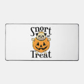 Halloween-Mops Schreibtischunterlage (Vorderseite)