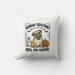 Halloween-Mops-Shirt Vintage Lustiger Hundekostüm- Kissen
