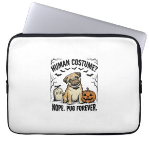 Halloween-Mops-Shirt Vintage Lustiger Hundekostüm  Laptopschutzhülle