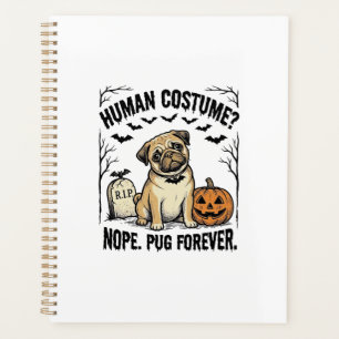 Halloween-Mops-Shirt Vintage Lustiger Hundekostüm Planer