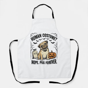 Halloween-Mops-Shirt Vintage Lustiger Hundekostüm  Schürze