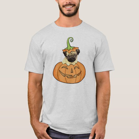 Halloween-Mops T-Shirt (Vorderseite)