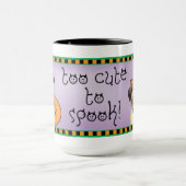 Halloween-Mops Tasse (Zentrum)