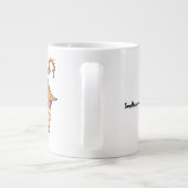 Halloween-Mops-Tasse Jumbo-Tasse (Rückseite)