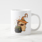 Halloween-Mops-Tasse Jumbo-Tasse (Rechts)