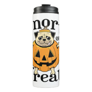 Halloween-Mops Thermosbecher