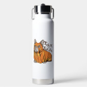 Halloween-Mops Trinkflasche (Vorderseite)