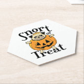 Halloween-Mops Untersetzer (angewinkelt)