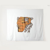 Halloween Mops Wandteppich (Vorderseite (Horizontal))