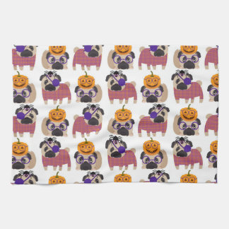 Halloween-Möpsen 2015 Geschirrtuch