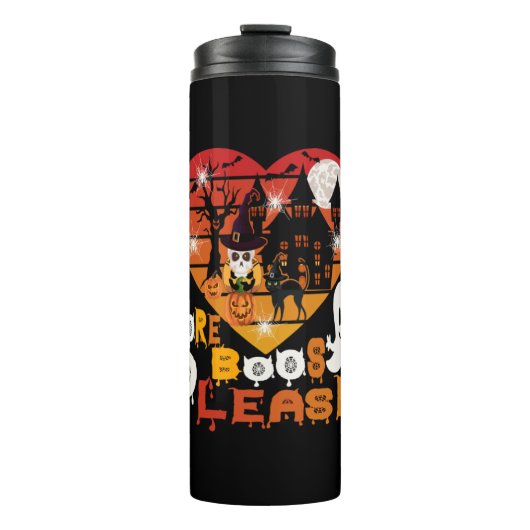 Halloween More Boos Please Thermosbecher (Vorderseite)