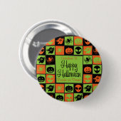 Halloween-Mosaik Button (Vorne & Hinten)