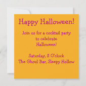 Halloween-Mosaik Einladung (Rückseite)