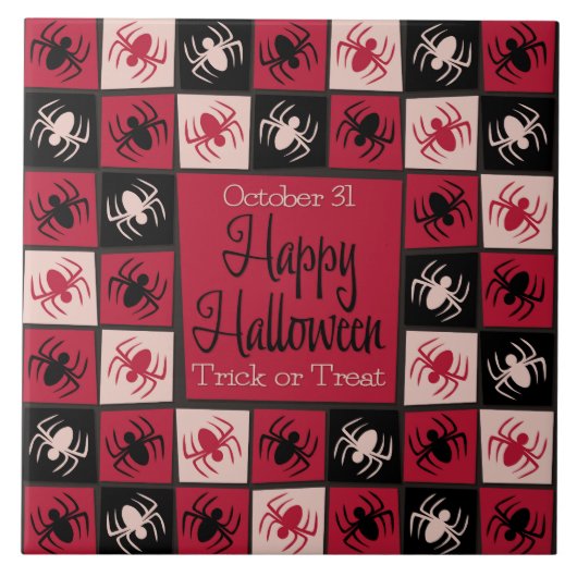 Halloween-Mosaik Fliese (Vorderseite)