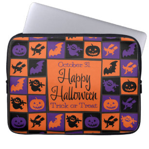 Halloween-Mosaik Laptopschutzhülle