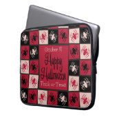 Halloween-Mosaik Laptopschutzhülle (Vorderseite Links)