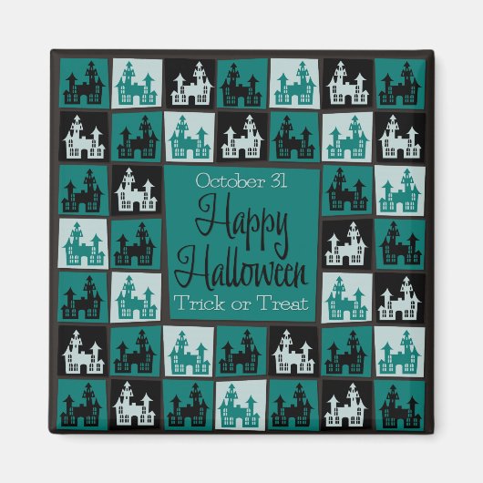 Halloween-Mosaik Magnet (Vorne)